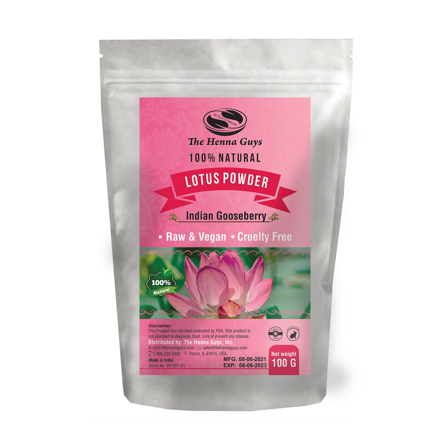 Lotus Powder - Hair Moisturization and Volumizer Mask - Image 1
