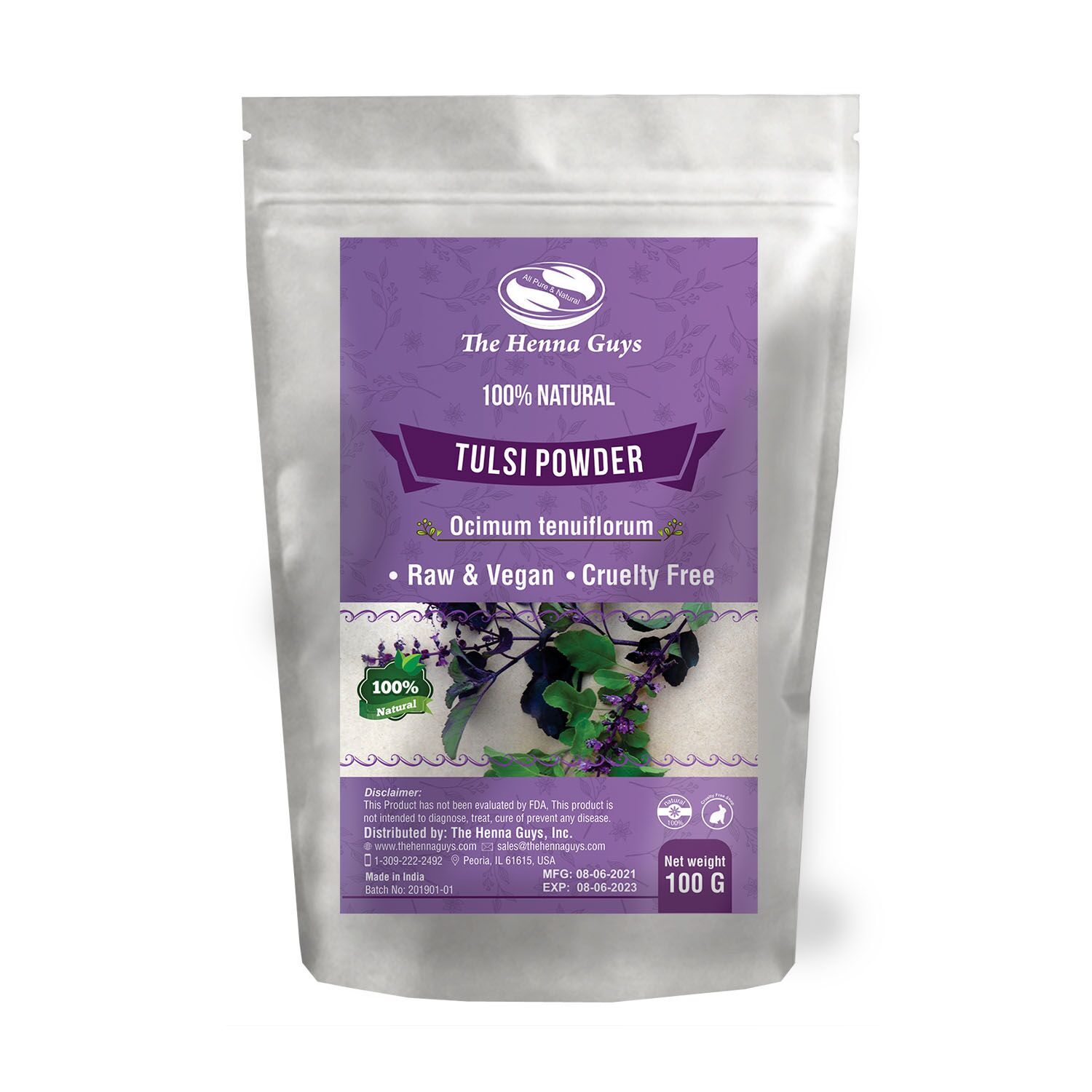 tulsi powder Tulsi Powder - Purifying Hair Mask - Image 1