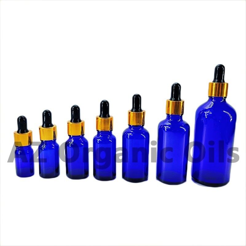 Blue glass bottles with dropper Blue glass bottles with dropper